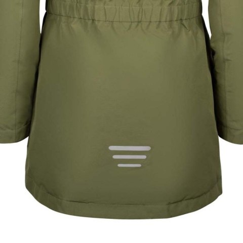 Kurtka z kapturem zimowa dziecięca Trollkids Girls Alesund Coat wodoodporna puchowa zielona (301-323)