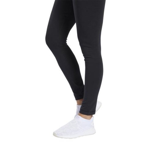 Legginsy damskie Reebok TE COTTON LEGGING sportowe z wysoką talią treningowe czarne (FK6664)