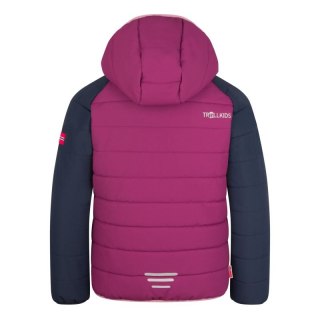 Kurtka ocieplana dziecięca Trollkids Kids Hafjell Snow Jacket PRO z kapturem woodoodporna różowa (514-182)