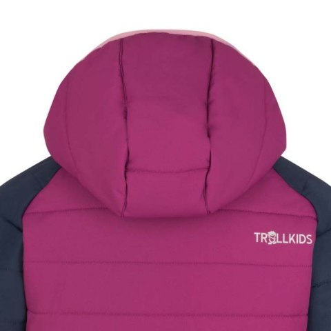 Kurtka ocieplana dziecięca Trollkids Kids Hafjell Snow Jacket PRO z kapturem woodoodporna różowa (514-182)