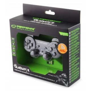 Gamepad bezprzewodowy Esperanza EGG108K (PC, PS3; kolor czarny)