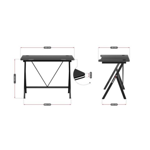 Biurko gamingowe Huzaro Hero 1.4 Black