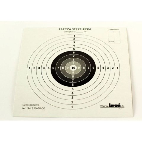 Tarcze papierowe 14x14 cm 100 szt.