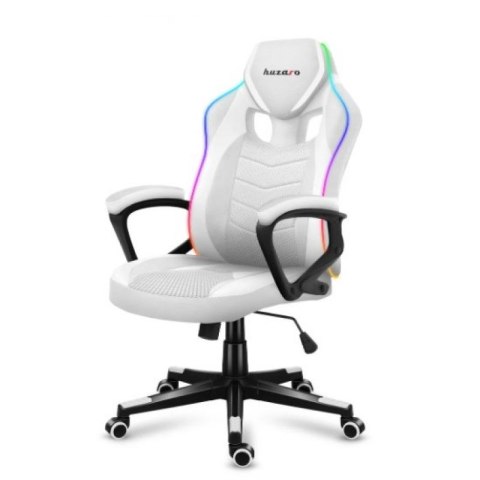 Fotel gamingowy Huzaro Force 2.5 RGB WHITE MESH