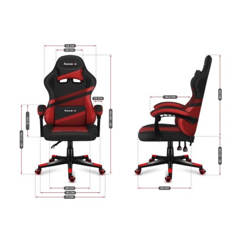 Fotel gamingowy Huzaro Force 4.4 Red Mesh