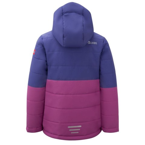 Kurtka zimowa dziecięca Trollkids Kids Hemsedal Snow Jacket XT ocieplana wodoodporna fioletowa (513-154)