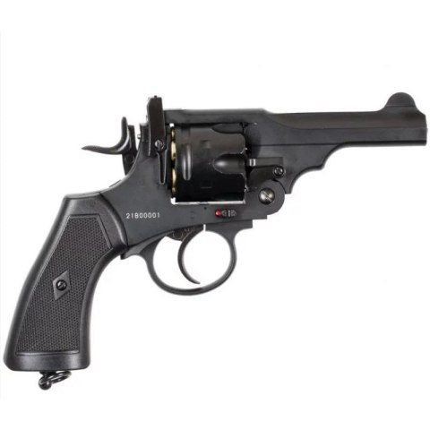 Rewolwer WEBLEY MKVI .455 Police kal.4,5 mm Diabolo łuski 6-strzał. lufa 4" CO2 Black Ekp do17J