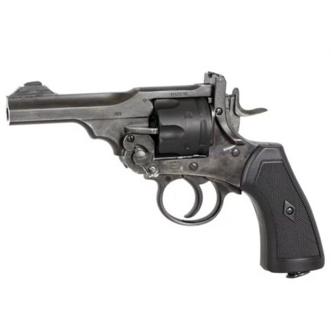 Rewolwer WEBLEY MKVI .455 Police kal.5,5 mm Diabolo łuski 6-strzał. lufa 4" CO2 Battlefield Ekp do17J