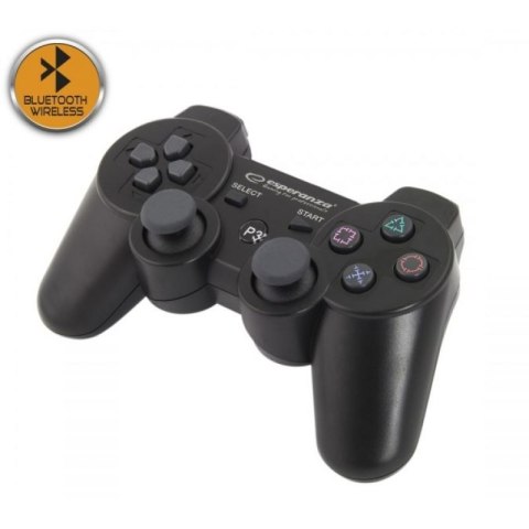 Gamepad bezprzewodowy Esperanza EGG109K (PS3; kolor czarny)