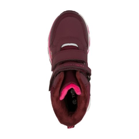 Buty zimowe Trollkids Kids Hafjell Winter Boots dla dziewczynki/chłopca wodoodporne fioletowe (264-419)