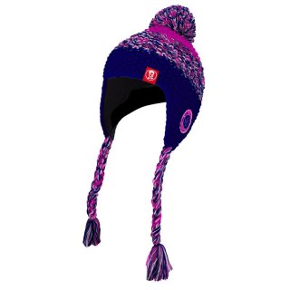 Dzianinowa czapka Trollkids Girls Borgund Bobble Cap dla dziewczynki (922-114)