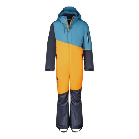 Kombinezon zimowy dziecięcy Trollkids Kids Hallingdal Snowsuit śnieżny niebieski/żółty (350-196)