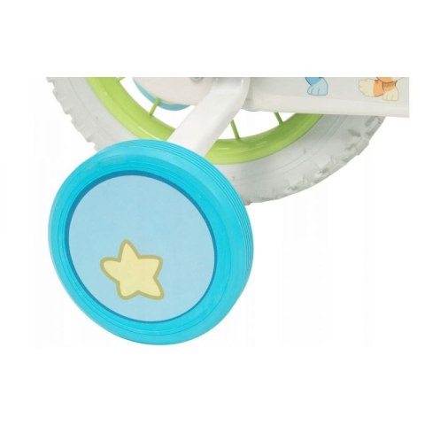 Rower dziecięcy TOIMSA Bluey 12" Błękitno-limonkowy