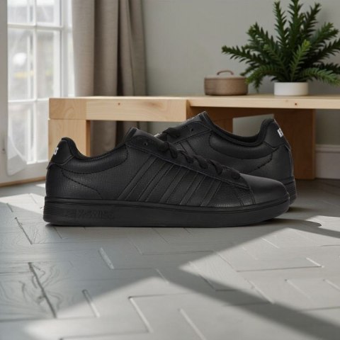 Męskie sneakersy K-Swiss COURT TIEBREAK II BLACK/BLACK/BLACK-M (04413-010-M)