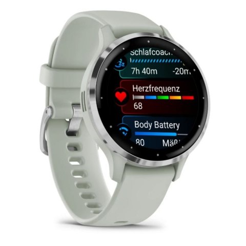 Zegarek Garmin Venu 3S 41mm Srebrny
