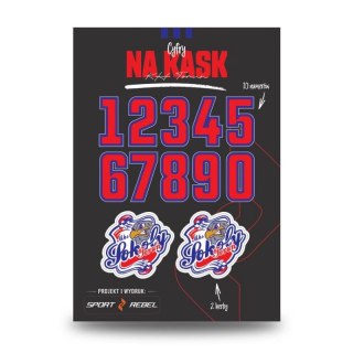 Cyfry na kaski Sokoły Toruń SREBCYFRY