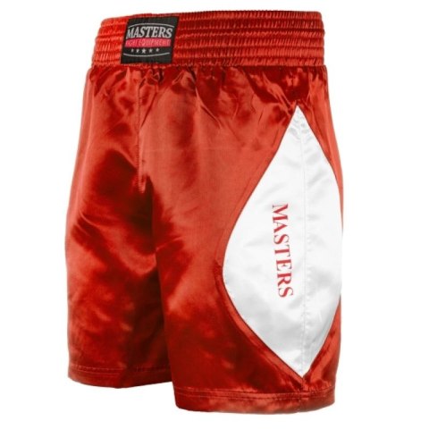 Spodenki bokserskie MASTERS SBOX-MFE czerwone XS