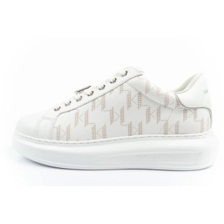 Karl Lagerfeld Kapri buty męskie sneakersy skóra naturalna białe