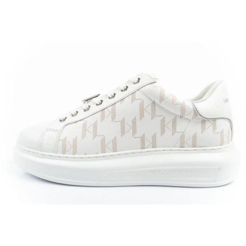 Karl Lagerfeld Kapri buty męskie sneakersy skóra naturalna białe