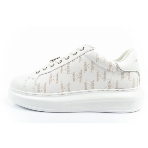 Karl Lagerfeld Kapri buty męskie sneakersy skóra naturalna białe