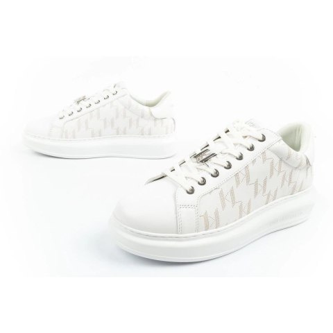 Karl Lagerfeld Kapri buty męskie sneakersy skóra naturalna białe