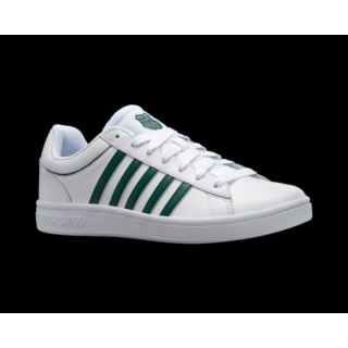 Męskie sneakersy K-Swiss COURT WINSTON WHITE/POSY GREEN-M (06154-942-M)