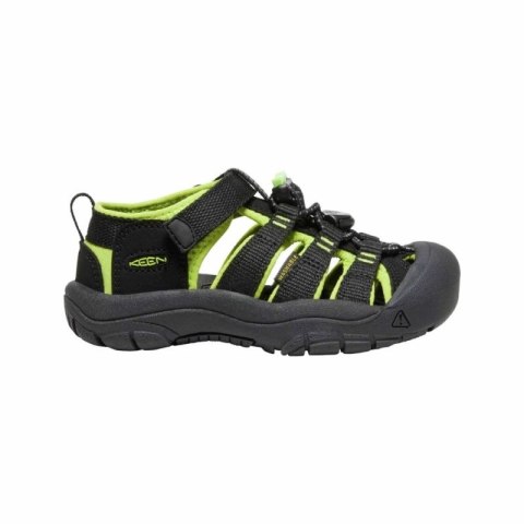 Sandały trekkingowe dziecięce na lato Keen Newport H2 Black/Lime green dla dzieci (1009942)
