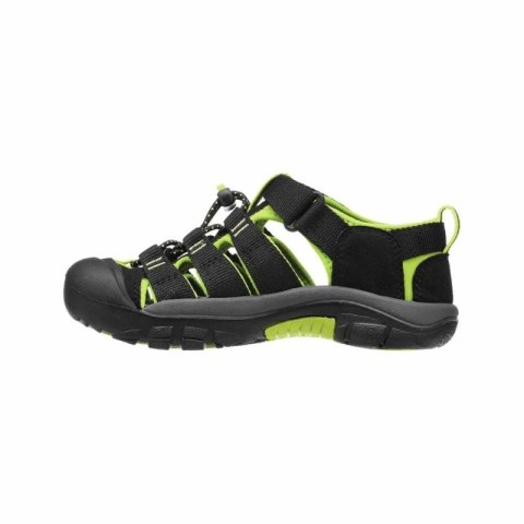 Sandały trekkingowe dziecięce na lato Keen Newport H2 Black/Lime green dla dzieci (1009942)