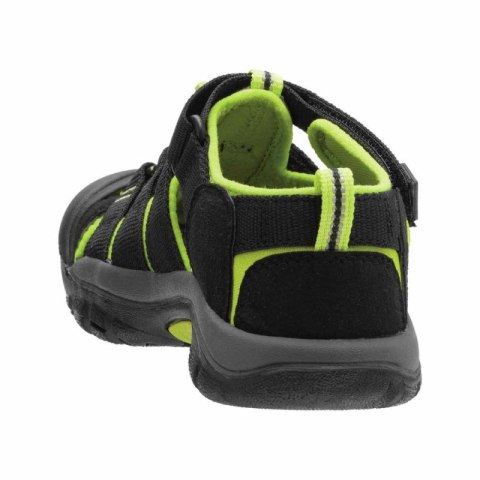 Sandały trekkingowe dziecięce na lato Keen Newport H2 Black/Lime green dla dzieci (1009942)