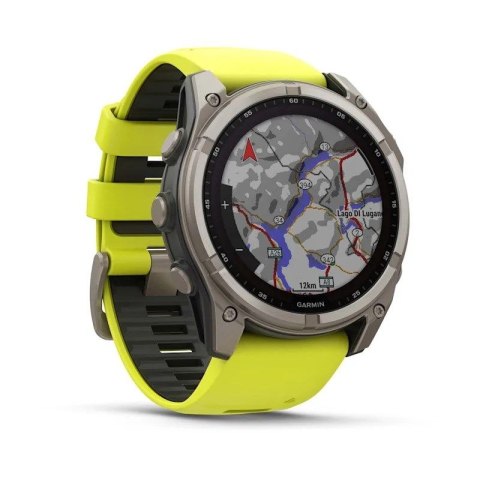 Zegarek Garmin Fenix 8 Solar Sapphire Titanium Amp Yellow/Graphite
