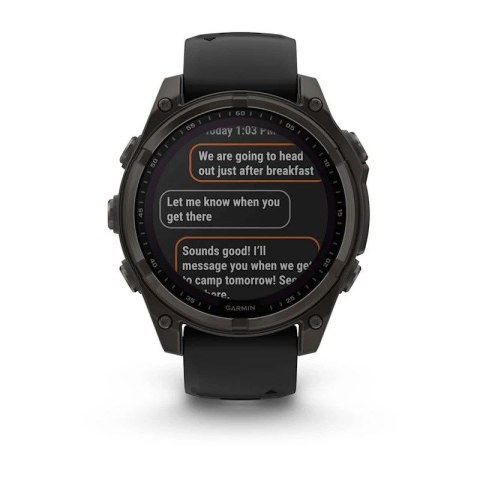 Zegarek Garmin Fenix 8 Solar Sapphire Titanium Carbon Grey