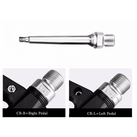 Zestaw pedałów rowerowych Rockbros 2017-12CBK z nylonu - czarny