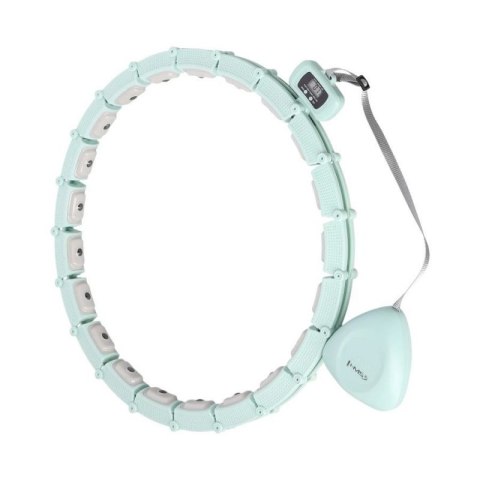 Hula hop HMS HHM14 z magnesami, obciążnikiem i licznikiem zielony