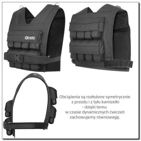 Kamizelka treningowa z obciążeniem 16kg Cordura HMS KTO16