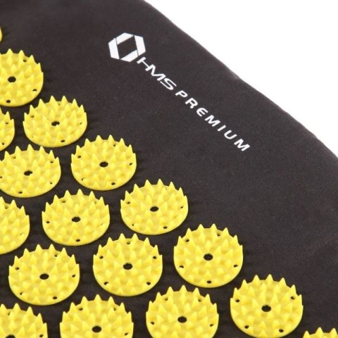 Mata do akupresury HMS AKM04 Premium czarna zestaw z poduszką