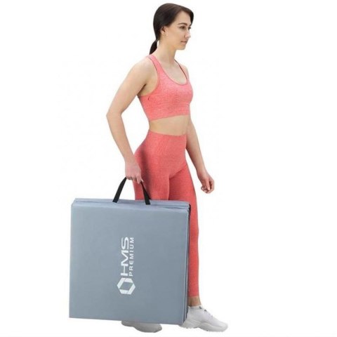 Materac gimnastyczny HMS MGS02 składany szary 1800x600x500mm