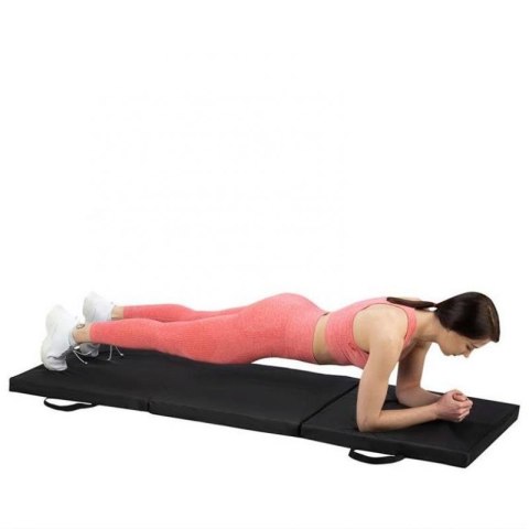 Materac gimnastyczny składany czarny 1800x600x500mm HMS MGS02