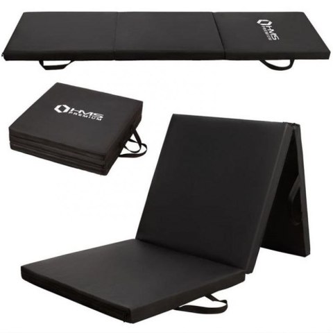 Materac gimnastyczny składany czarny 1800x600x500mm HMS MGS02