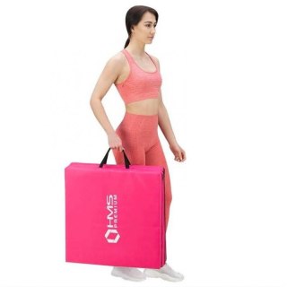 Materac gimnastyczny składany różowy 1800x600x500mm HMS MGS02