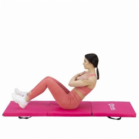 Materac gimnastyczny składany różowy 1800x600x500mm HMS MGS02