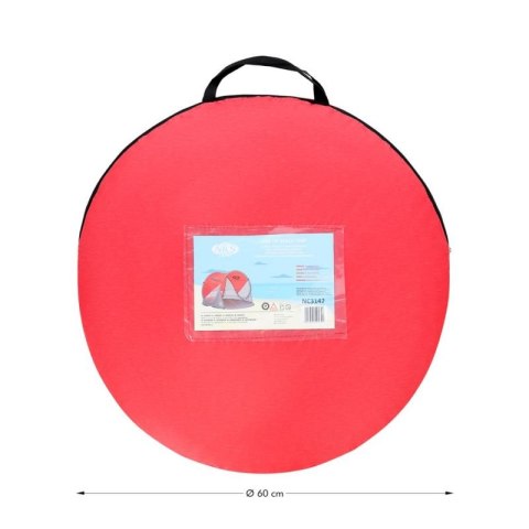 Namiot plażowy samorozkładający NILS CAMP NC3142 Czerwono-szary