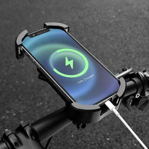 Uchwyt na telefon Rockbros 25210032001 do roweru na kierownicę - czarny