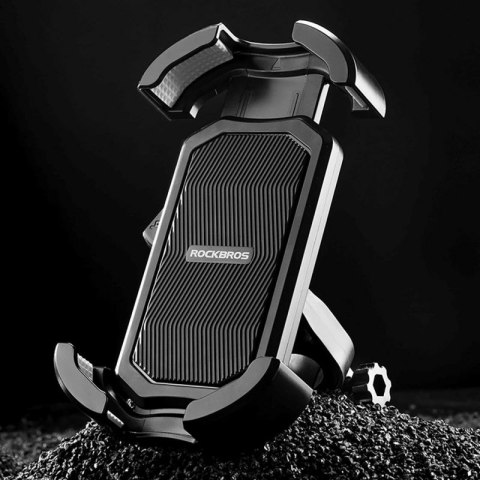 Uchwyt na telefon Rockbros 25210032001 do roweru na kierownicę - czarny