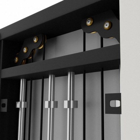 Brama treningowa przyścienna podwójna HMS BS302 ze stosem