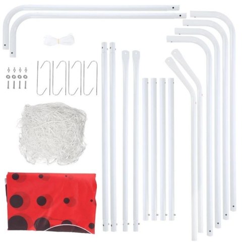 Bramka z siatką i panelem do celowania Nils BR240P 2w1 240x150cm 10-10-821