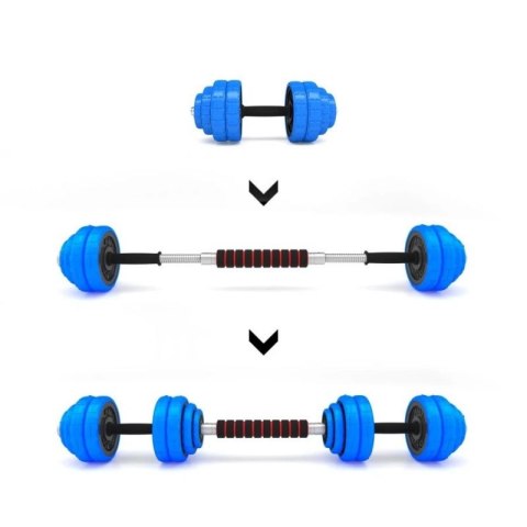 HMS SGG30 BAR zestaw ciężarów 2 w 1 (sztanga i sztangielki) 30 kg