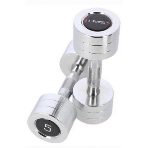 Hantle chromowane 2x5 kg HMS CHD05