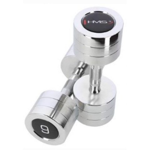 Hantle chromowane 2x9 kg HMS CHD09