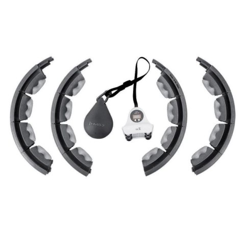 Hula hop HMS HHW06 z wypustkami, obciążnikiem i licznikiem czarny