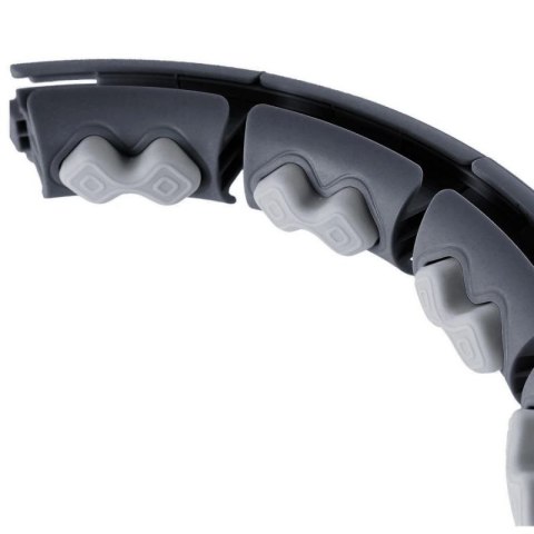 Hula hop HMS HHW06 z wypustkami, obciążnikiem i licznikiem czarny